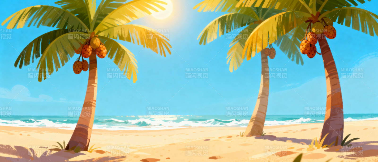 热带海滩风光图片