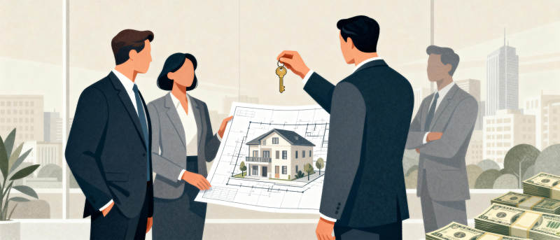 房产交易现场图片