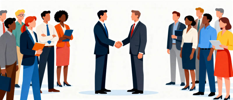 商务握手合作场景图片