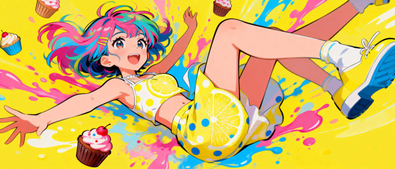 柠檬少女跃动派对图片