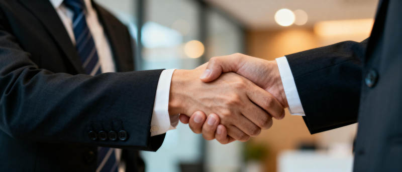 商务握手合作图片