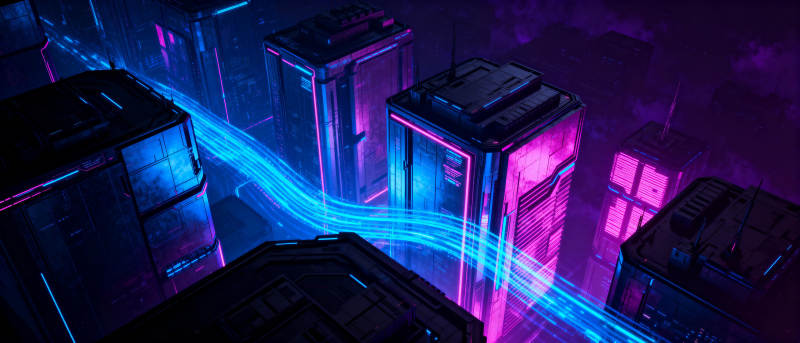 霓虹数据流图片