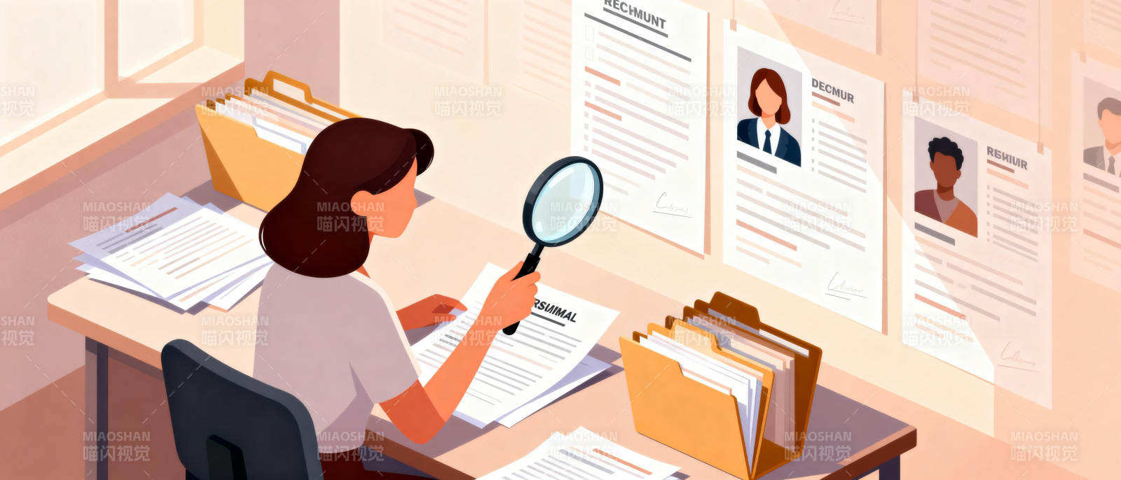 简历筛选现场图片