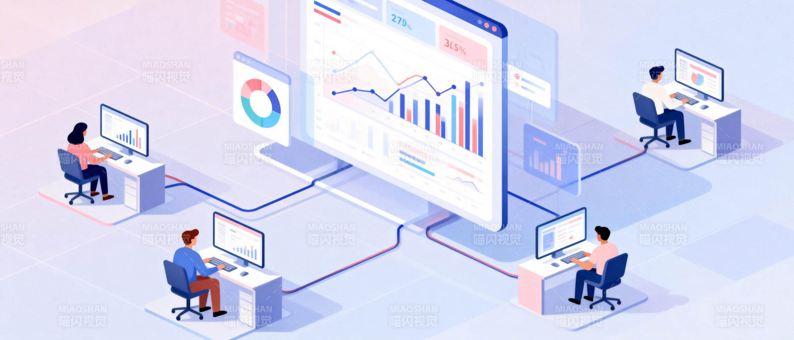 智能办公协作场景图片