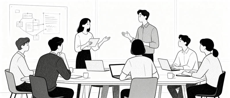 团队会议讨论中图片