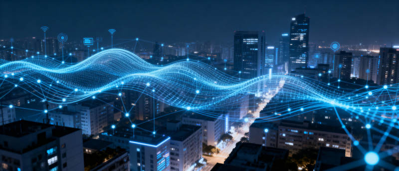 智慧城市夜景图片