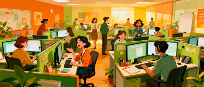 活力办公场景图片