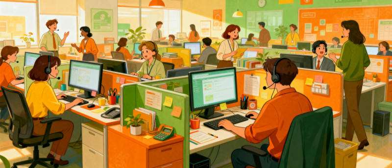 繁忙的办公室日常图片