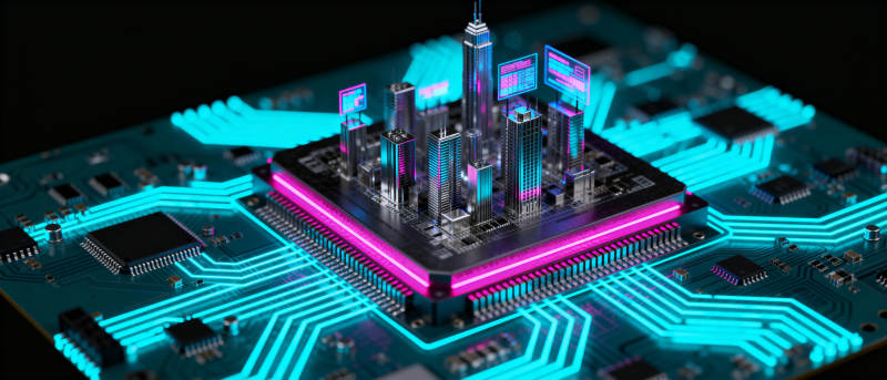 未来城市芯片图片