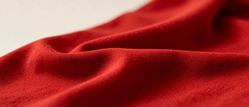 红色布料特写图片