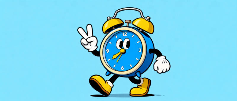 快乐闹钟奔跑中图片