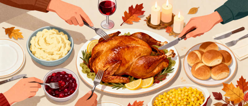 感恩节晚餐图片