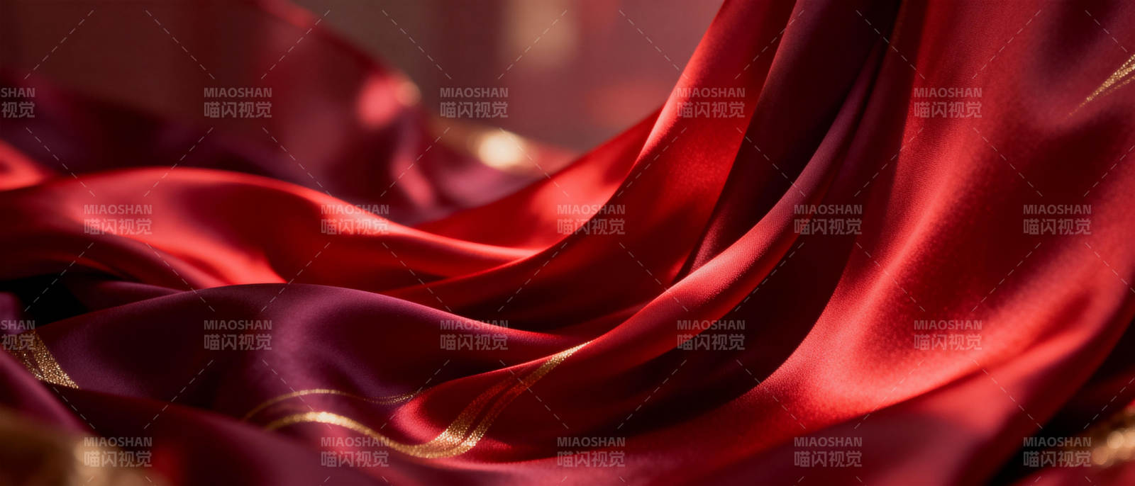 红绸轻舞 光影流转图片