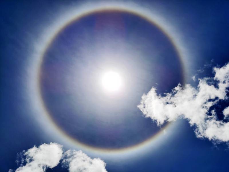 日晕奇观图片