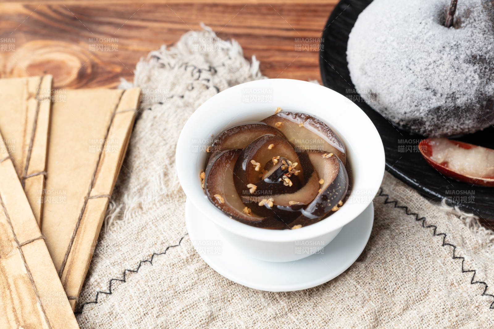 桂花冻梨茶图片