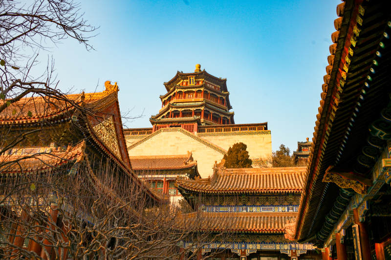 颐和园古建筑群图片