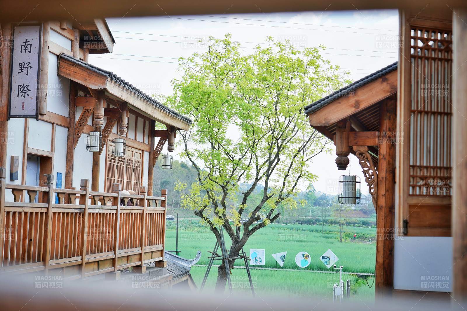 成都农家乐南野亭春景图片