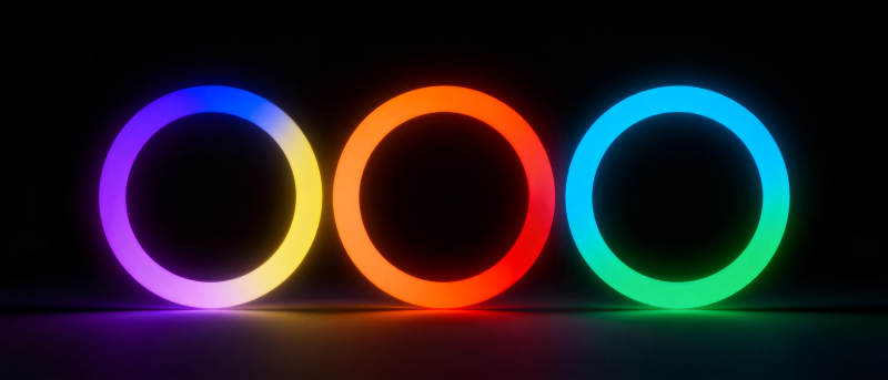 三色光环闪耀图片