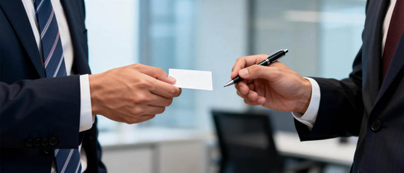 商务交名片图片