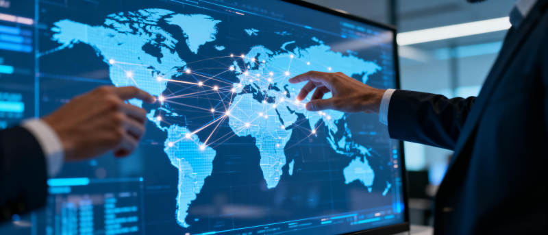 全球网络连接图图片