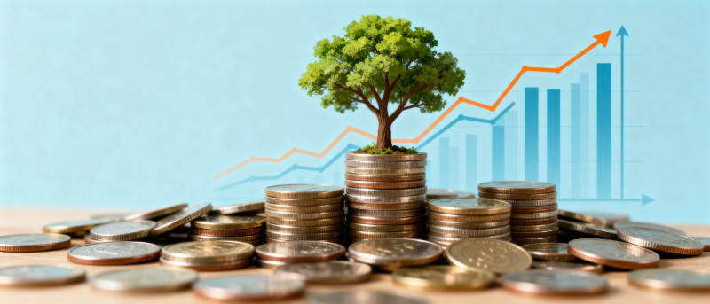 财富增长树图片