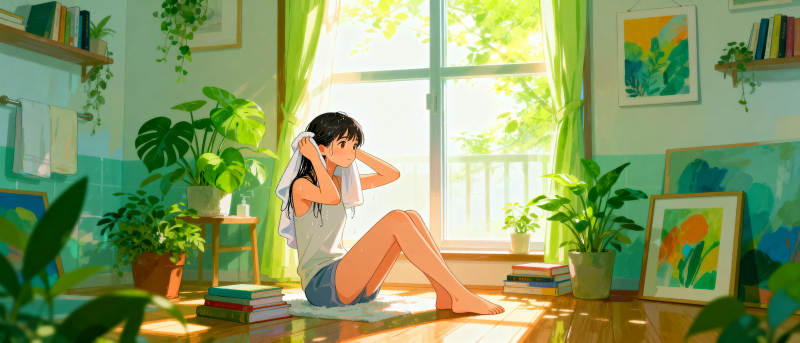 阳光下的阅读时光图片