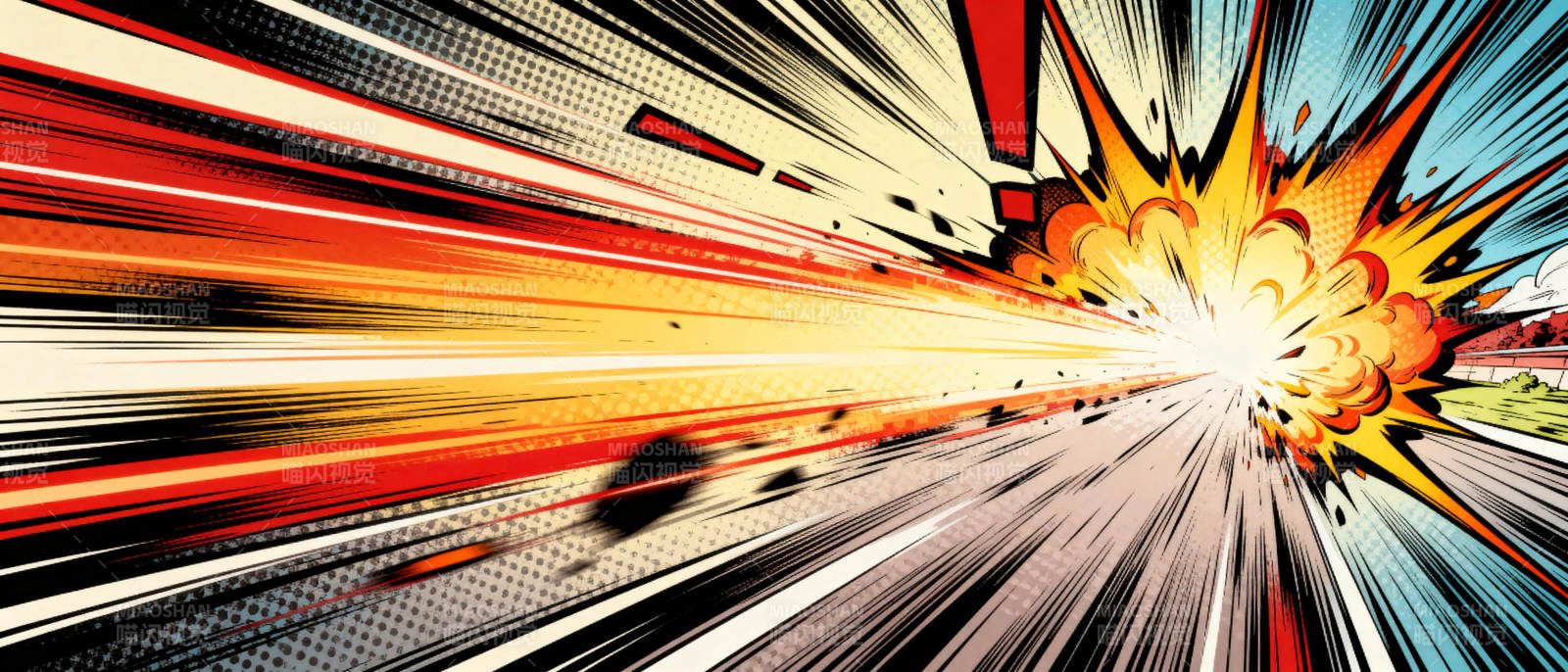 爆炸冲击波图片