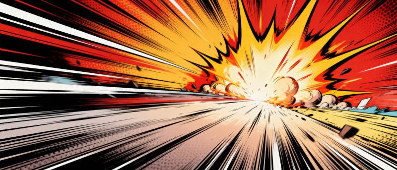 爆炸冲击波图片