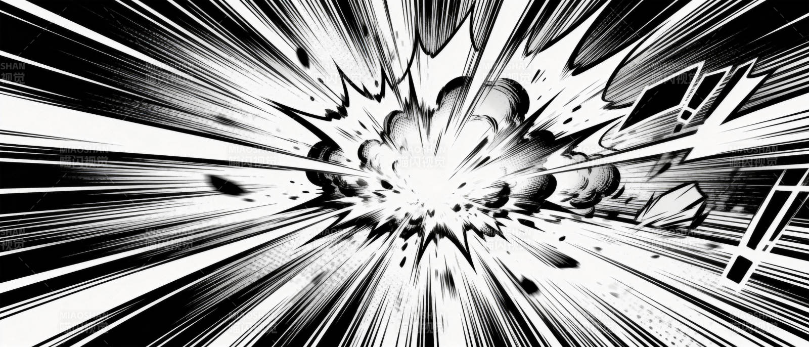 爆炸冲击波图片