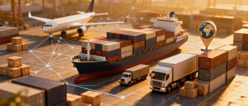 全球物流网络图片