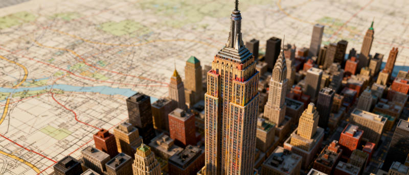 纽约城市模型图图片