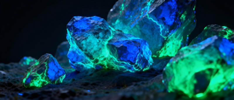 荧光矿石奇观图片