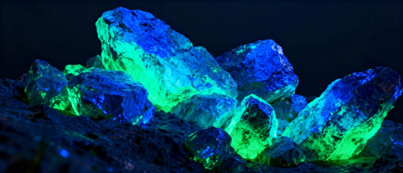 荧光矿石奇观图片