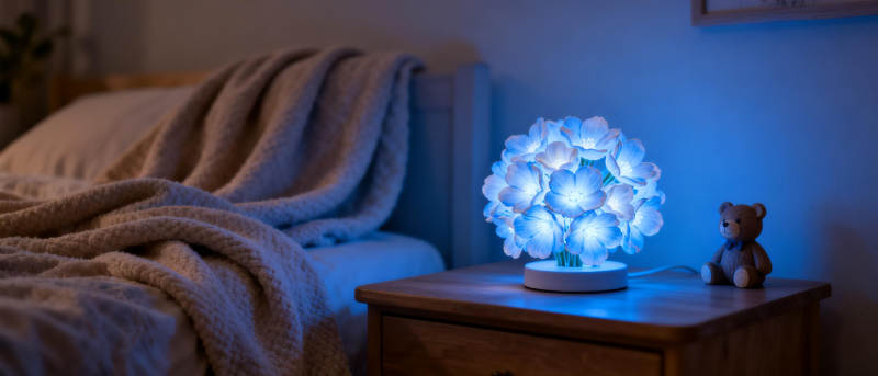 梦幻花灯伴眠夜图片