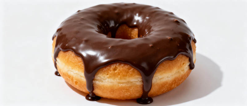 巧克力甜甜圈图片