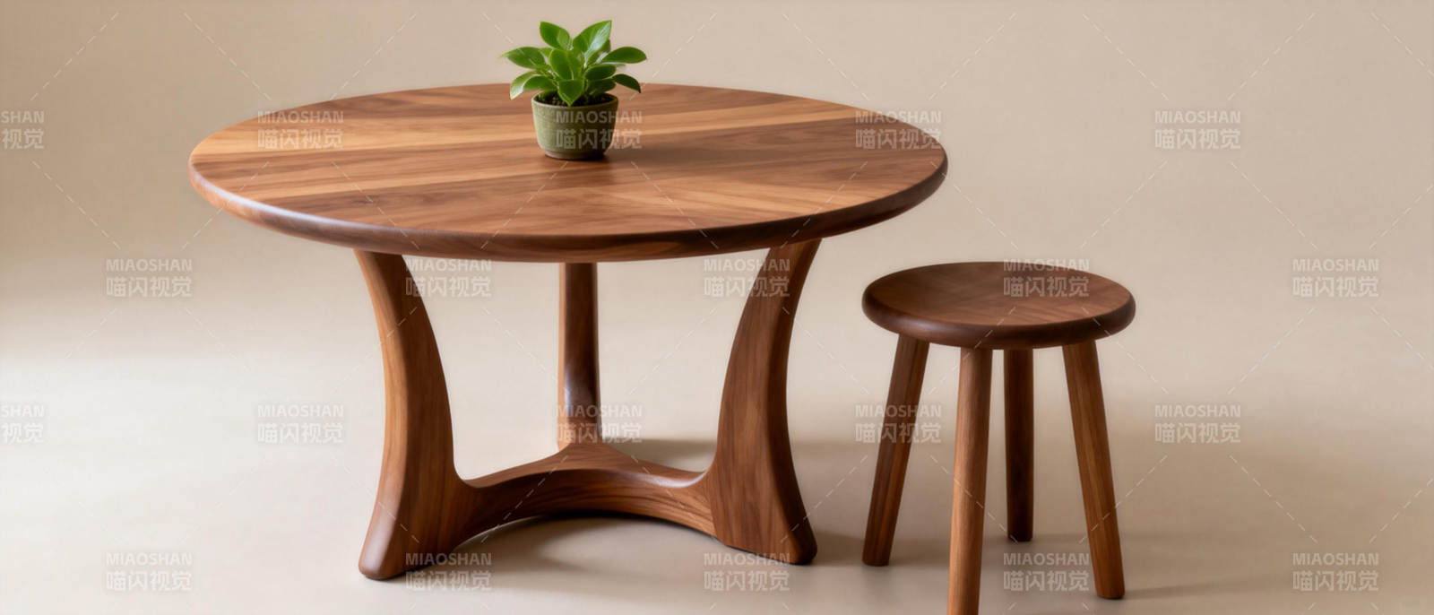 简约木桌椅组合图片