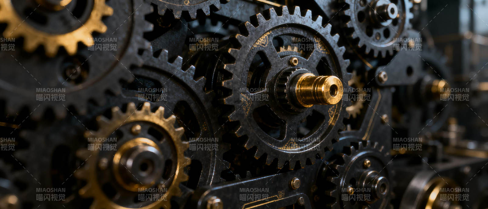 精密齿轮运转图片