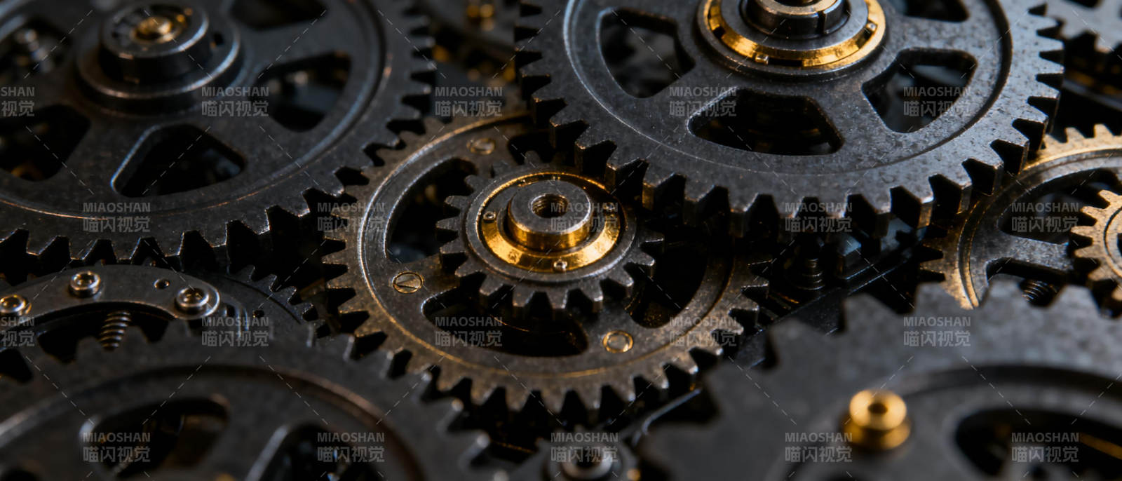 精密齿轮运转图片