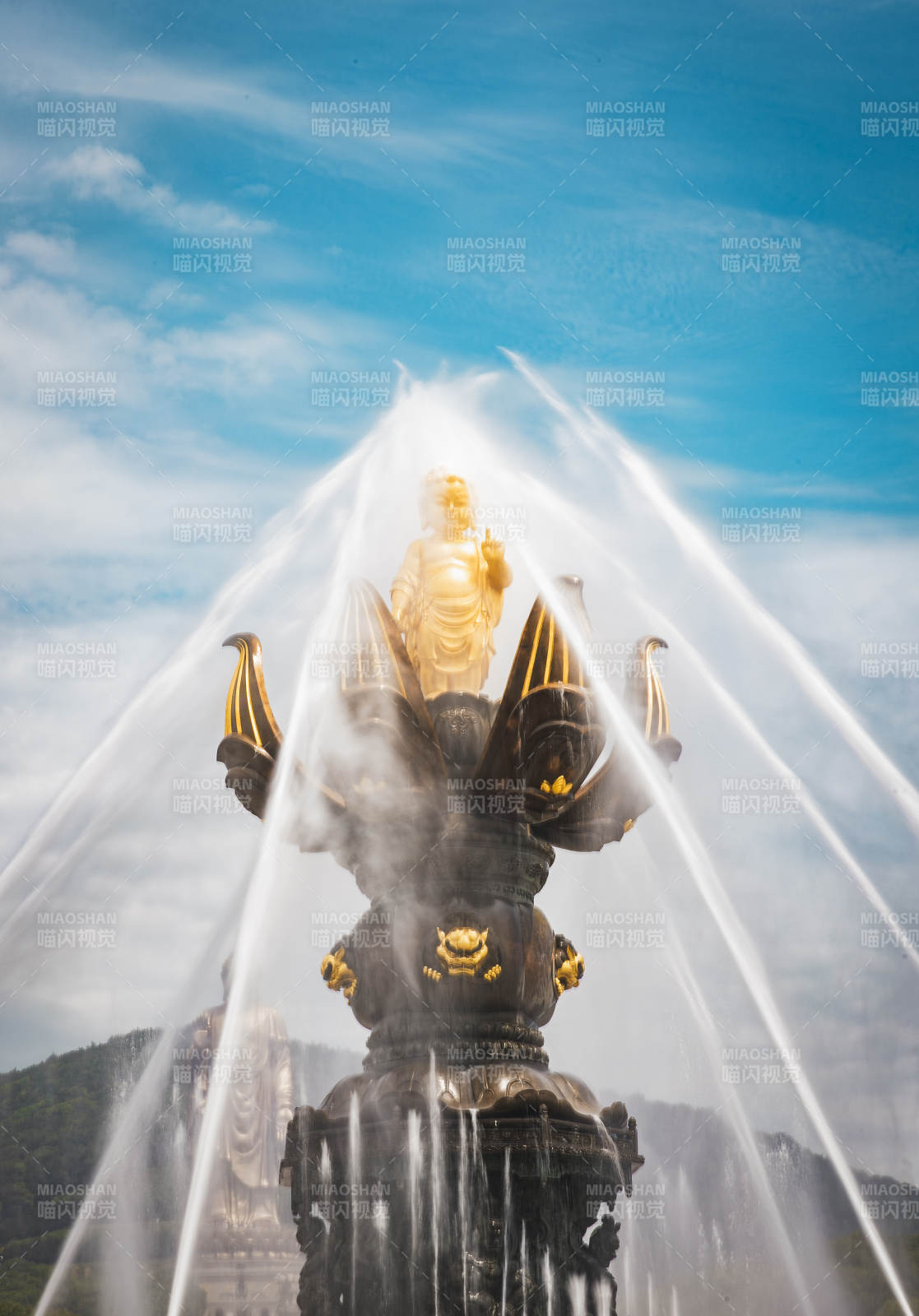 喷泉雕塑喷水  灵山图片