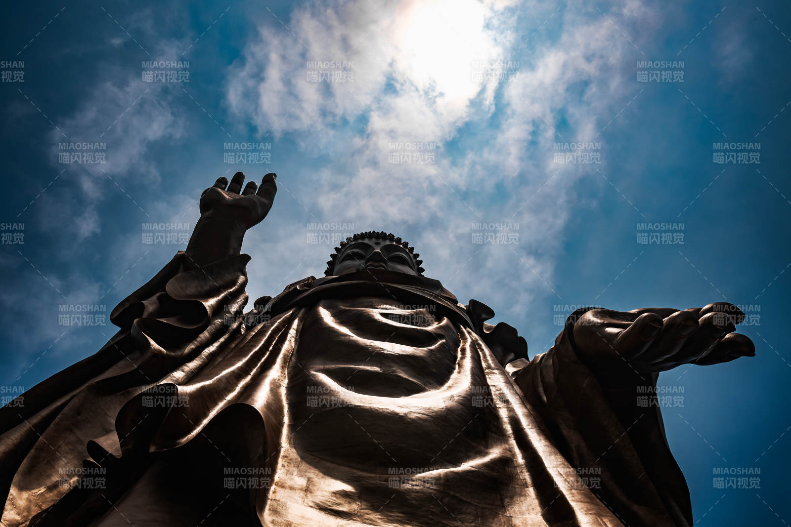 佛光普照 灵山图片