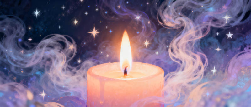 烛光星夜梦图片