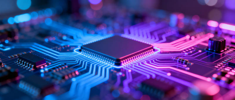 芯片电路光效图图片