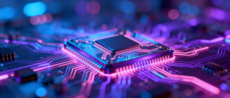 芯片电路光效图图片