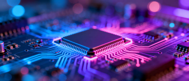 芯片科技光芒四射图片