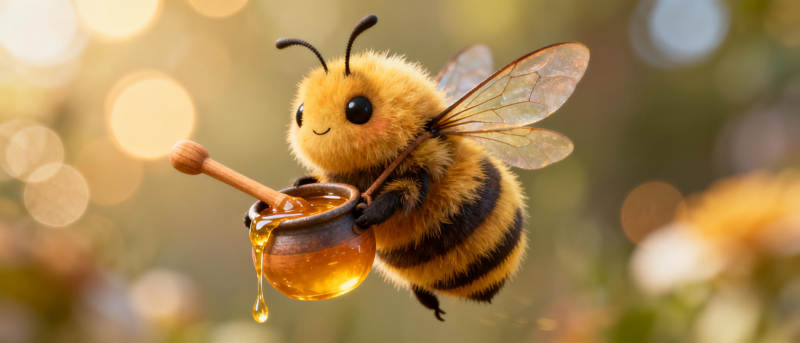 小蜜蜂采蜜记图片