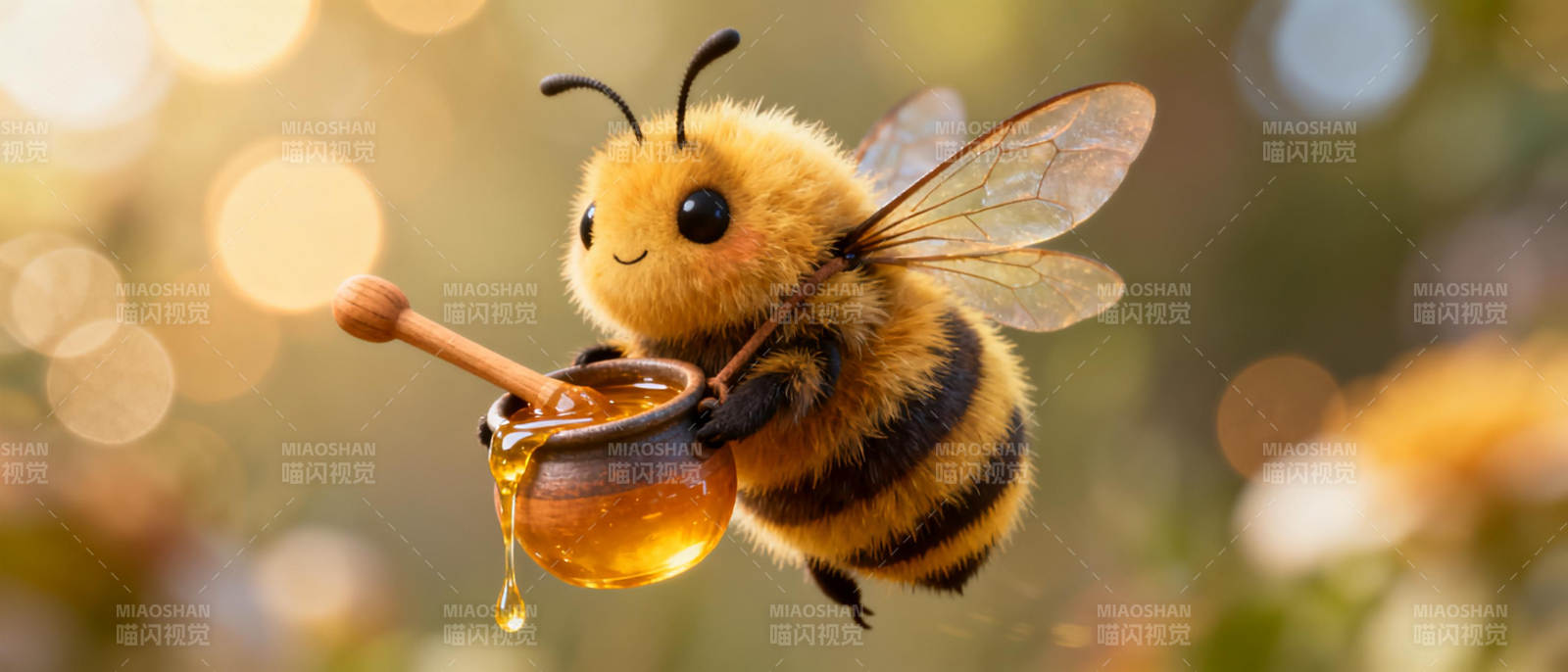 小蜜蜂采蜜记图片