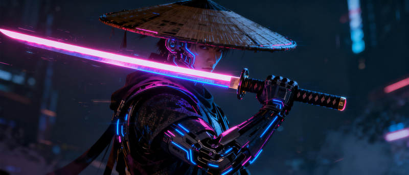 霓虹武士 光刃破夜图片