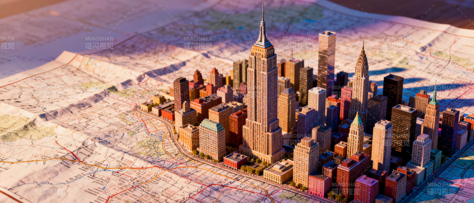 城市模型地图图片