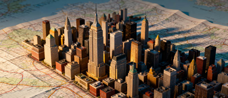 城市模型全景图片