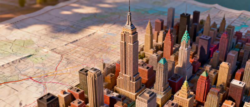 城市模型地图图片